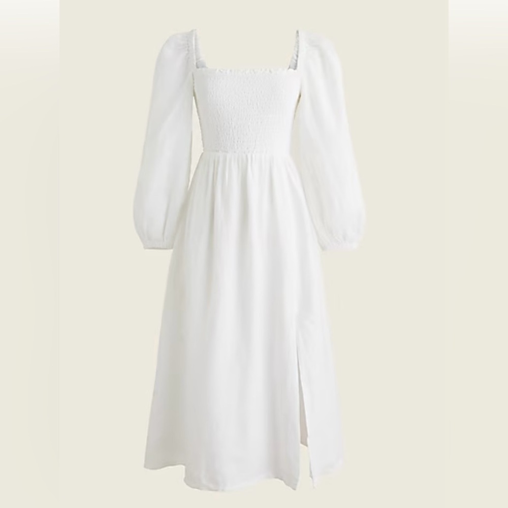 J. Crew Linen Daydream Dress, small tall